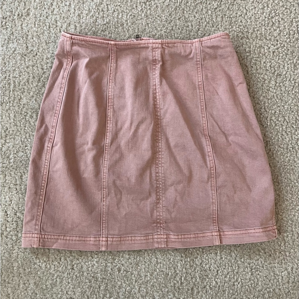 Kendall + Kylie pink skirt with back zipper